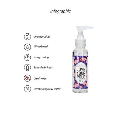 Love Your Pole Gleitgel für Masturbation, 3 fl oz /100 ml