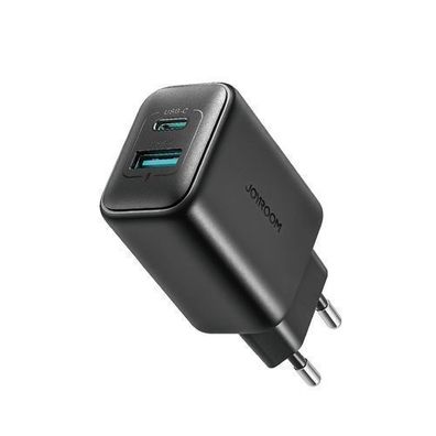 USB-C- und USB-A-25-W-SFC-PPS-PD-Wandladegerät - Schwarz