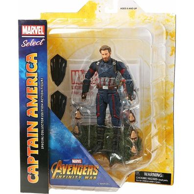 Actionfiguren Diamond Captain America APR182168 18 cm