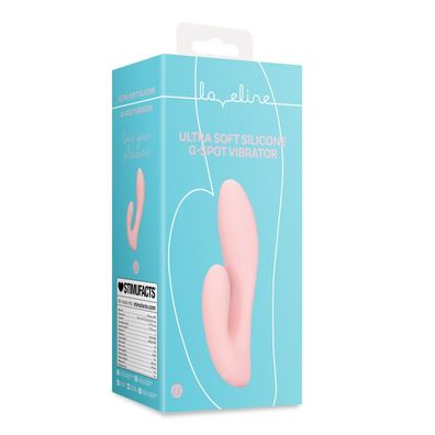Ultraweicher G-Punkt-Vibrator aus Silikon, Chiffon, Kirschrot