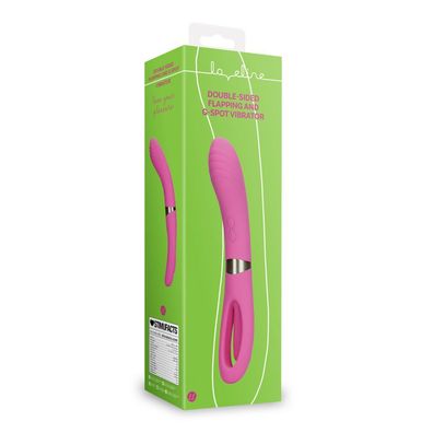 Doppelseitiger Flatter- und G-Punkt-Vibrator Exquberant Pink