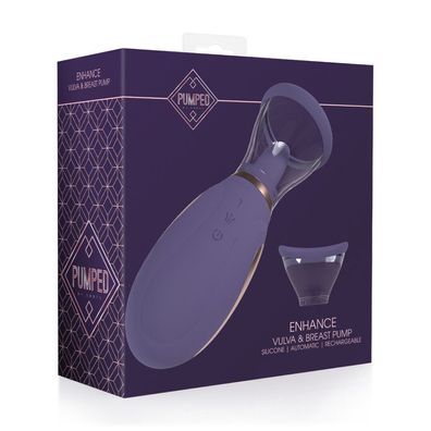 Enhance - Wiederaufladbare Vulva- und Milchpumpe - Violett
