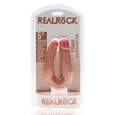 U-förmiger Doppeldildo 5/12,7 cm - Flesh