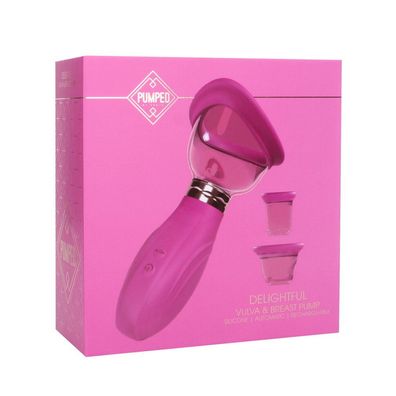 Delightful - Wiederaufladbare Vulva- und Milchpumpe - Rosa