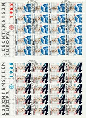 Liechtenstein BLOCK Kleinbogen Nr 937KB-938KB E S54519A