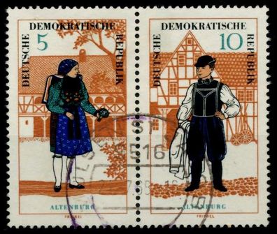 DDR Zusammendruck Nr WZd162 gestempelt WAAGR PAAR X907986