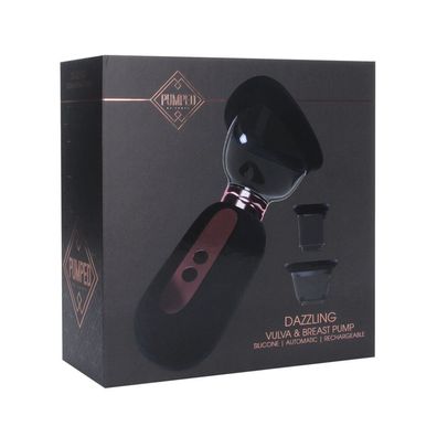 Dazzling - Wiederaufladbare Vulva- und Milchpumpe - Schwarz
