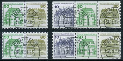 BERLIN Zusammendruck Nr W79-W82 zentrisch gestempelt X7FDE7E