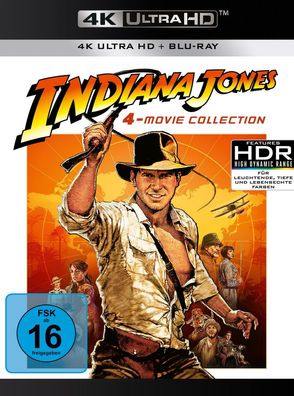 Indiana Jones 1-4 (Ultra HD Blu-ray & Blu-ray) - Universal Pic