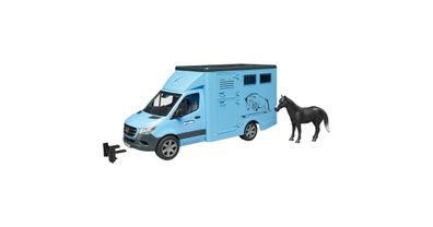 bruder MB Sprinter Tiertransporter mit Pferd, Modellfahrzeug (