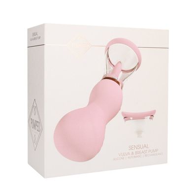 Sensual - Wiederaufladbare Vulva- und Milchpumpe - Rosa
