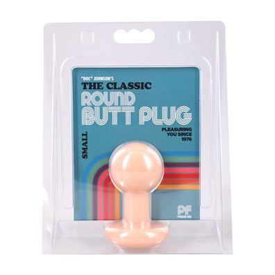 The Classic, runder Analplug, Größ S, cremefarben
