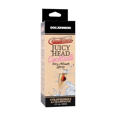 Juicy Head Cocktails Mundtrockenspray Erdbeeren und Champagner 2 fl oz/59 ml
