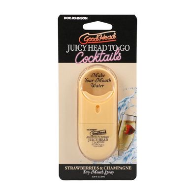 Juicy Head Cocktails Mundtrockenspray To-Go Erdbeeren und Champagner 0,3 fl oz/9 ml