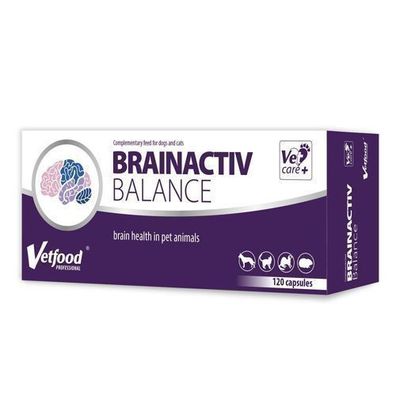 Vetfood Brainactiv Balance Nahrungsergänzungsmittel für Hunde und Katzen, 120 Kapseln