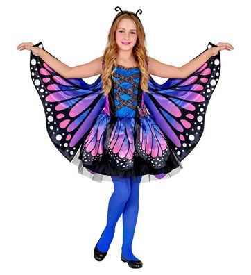 Schmetterling Kostüm 3-tlg. Kinder lila Widmann - Größe: 116