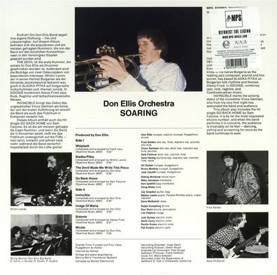 Don Ellis (1934-1978): Soaring (remastered) (180g) - jpc Schal