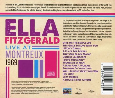 Ella Fitzgerald (1917-1996): Live At Montreux 1969 - - (CD / L)