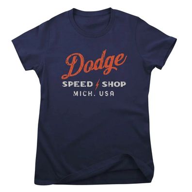 Dodge Damen T-Shirt Speed Shop Girly Tee FCA-5-DGD003W
