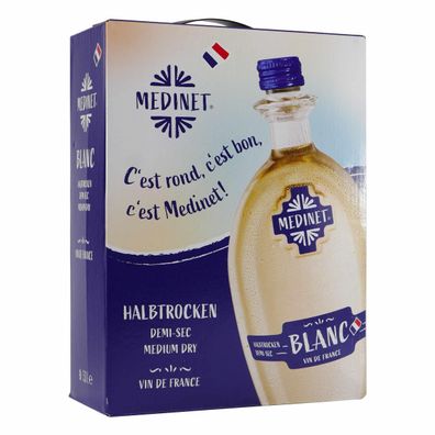 Medinet Blanc -halbtrocken- 3,0L BIB