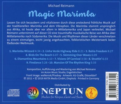 Michael Reimann: Michael Reimann: Magic Marimba - jpc Schallpl