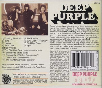 Deep Purple: Deep Purple: Deep Purple - - (CD / D)