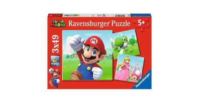 Ravensburger Kinderpuzzle Super Mario (3x49 Teile Puzzle für K