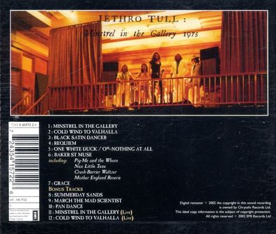 Jethro Tull: Jethro Tull: Minstrel In The Gallery - - (CD / M)