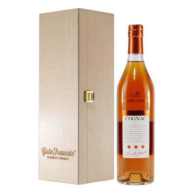 Comte Joseph Cognac mit Geschenk-Holzkiste