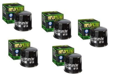5x Hiflo HF138 Ölfilter oilfilter passt an Suzuki Gsf Dl Gsr passt an Aprilia Rs