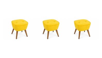 Jazz Pouf Sitzhocker Polsterhocker Kunstleder Rund Modern Stilvoll