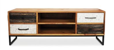 Massivholz TV Lowboard Sideboard Design Modern Wohnzimmer Möbel
