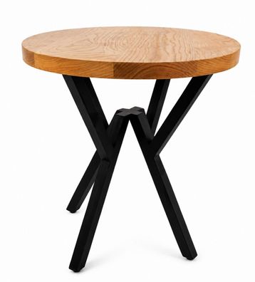 Wohnzimmertisch Holz Metallbeine Rechteckig Industrial Stil