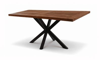 Esstisch Holz Metallgestell Modern Natur Design Esszimmer Rechteck