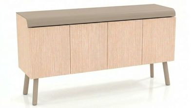 Sideboard Holz Beige Moderne Wohnzimmermöbel hochwertige Möbel