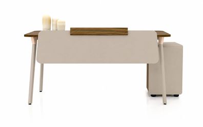 Funktionaler Büroschreibtisch mit Holzdekor Schubladenschrank