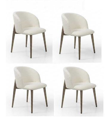 Stuehle Set Weiss Modern Luxus Stuhl Polsterstuhl Esszimmerstuhl