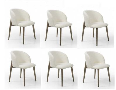 Stuhl Set Weiss Modern Luxus Stuhl Polsterstuhl Esszimmerstuhl