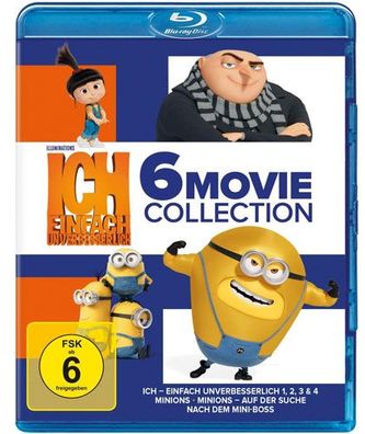 Ich - Einfach unverbesserlich & Minions 6er (BR) 6-Movie Coll