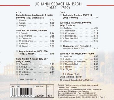 Johann Sebastian Bach (1685-1750): Johann Sebastian Bach (1685