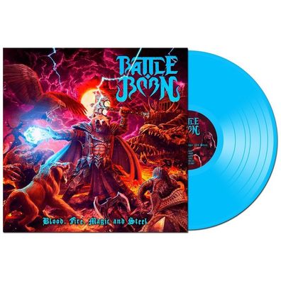 Battle Born: Blood, ire, agic And Steel (Solid Blue Vinyl) - Membran Media - (LP / B)