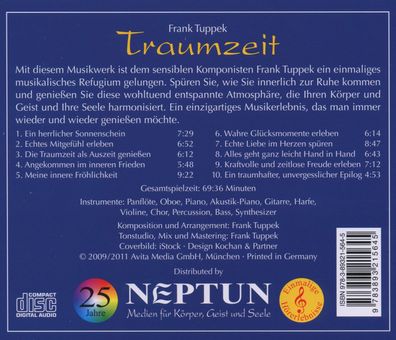 Frank Tuppek: Frank Tuppek: Traumzeit - jpc Schallplatten - (
