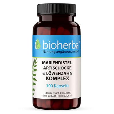 Bioherba Mariendistel, Artischocke & Löwenzahn Komplex Kapseln
