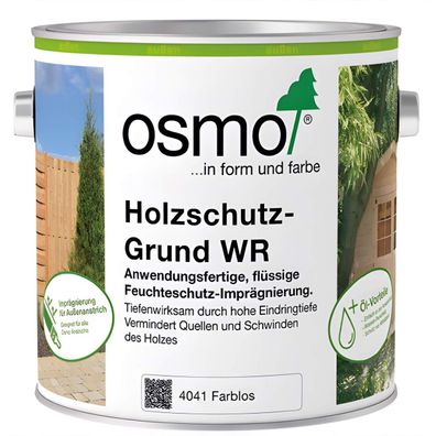 Osmo Holzschutz-Grund WR 4041 Farblos 750ml/2.5 Liter Imprägnierung