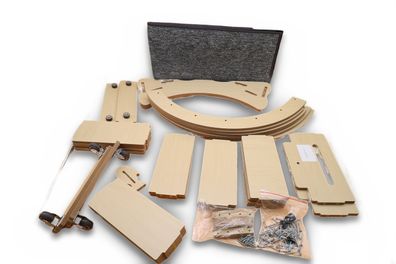 VEVOR Katzenlaufrad 750 mm Katzenlaufband Holz mit abnehmbarer Laufmatte