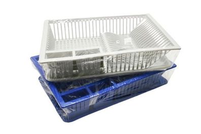 Geschirrabtropfer Tablett WEISS 47 x 38 x 9 cm