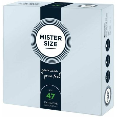 Mister Size MISTER SIZE 47mm Condoms 36pcs