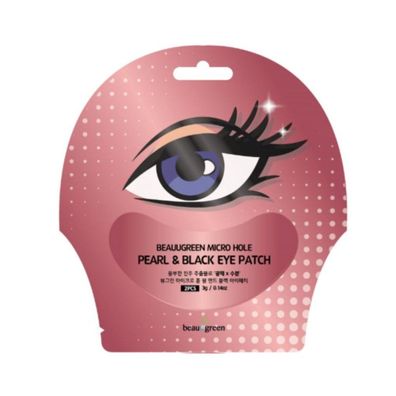 Pearl & Black, Hydrogel, gegen Augenringe, Tag und Nacht, Augenklappe, 2 Stück