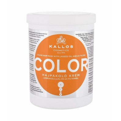 Kallos Cosmetics Kallos Color Hair Mask With Linseed Oil And UV Filtr 1000 ml