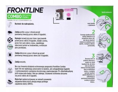 Frontline COMBO SPOT-ON L - Tropfen für Hunde gegen Flöhe und Zecken 3x2,68 ml